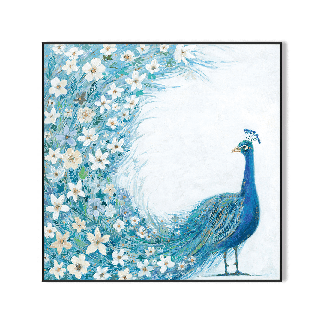 Blooming Majesty – Peacock with Floral Tail Painting #L5516 Painting artwepaint 