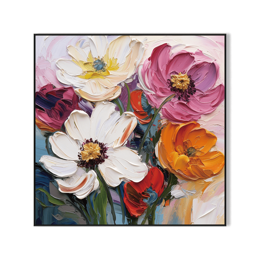 Blooming Radiance Floral Oil Painting #PCH6(325) Painting artwepaint 