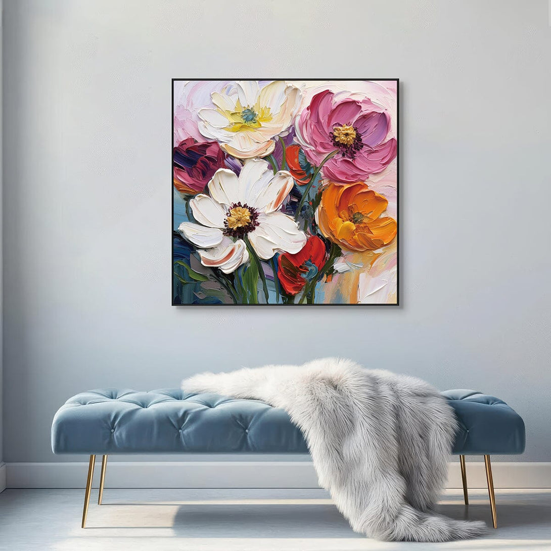 Blooming Radiance Floral Oil Painting #PCH6(325) Painting artwepaint 
