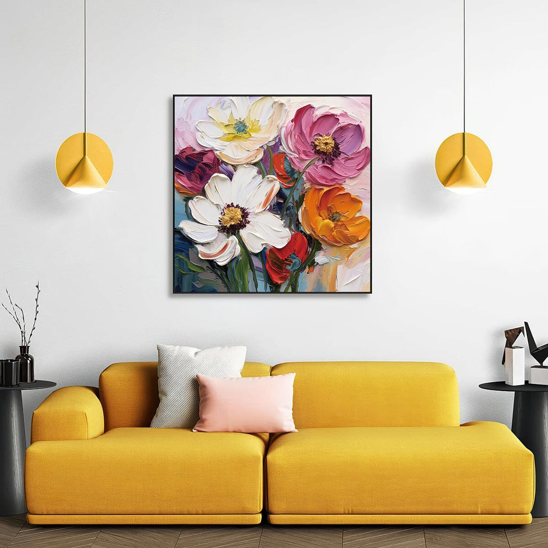 Blooming Radiance Floral Oil Painting #PCH6(325) Painting artwepaint 