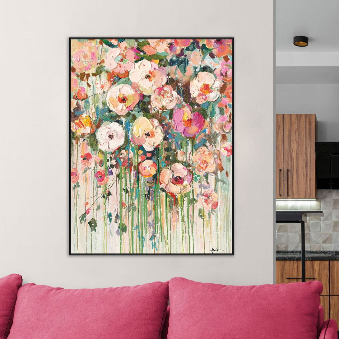 Blooming Symphony - Colorful Abstract Floral#P6211 Painting artwepaint 