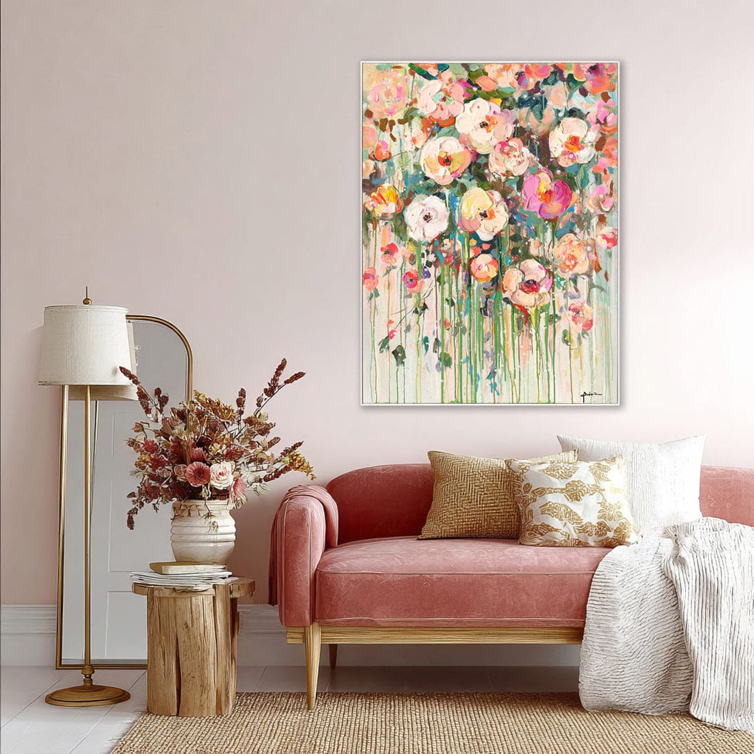 Blooming Symphony - Colorful Abstract Floral#P6211 Painting artwepaint 