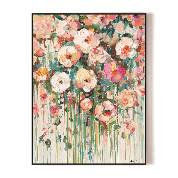Blooming Symphony - Colorful Abstract Floral#P6211 Painting artwepaint 
