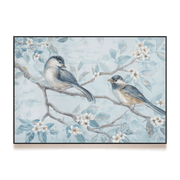 Blossom Duo – Gold Foil Bird Painting#L4578 Painting artwepaint 
