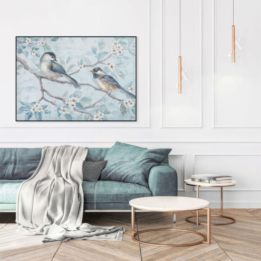 Blossom Duo – Gold Foil Bird Painting#L4578 Painting artwepaint 