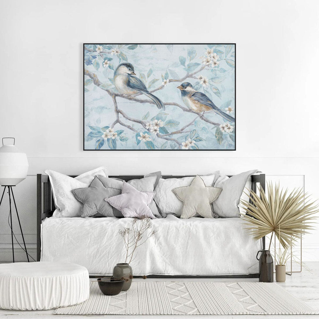 Blossom Duo – Gold Foil Bird Painting#L4578 Painting artwepaint 