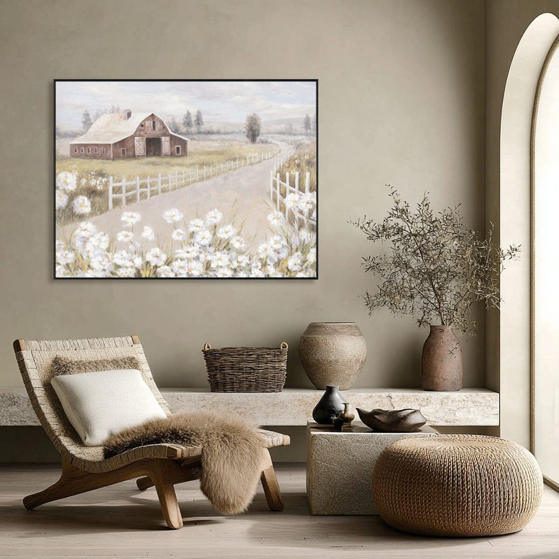 Blossom Path – Farmhouse Landscape#L4553 Painting artwepaint 