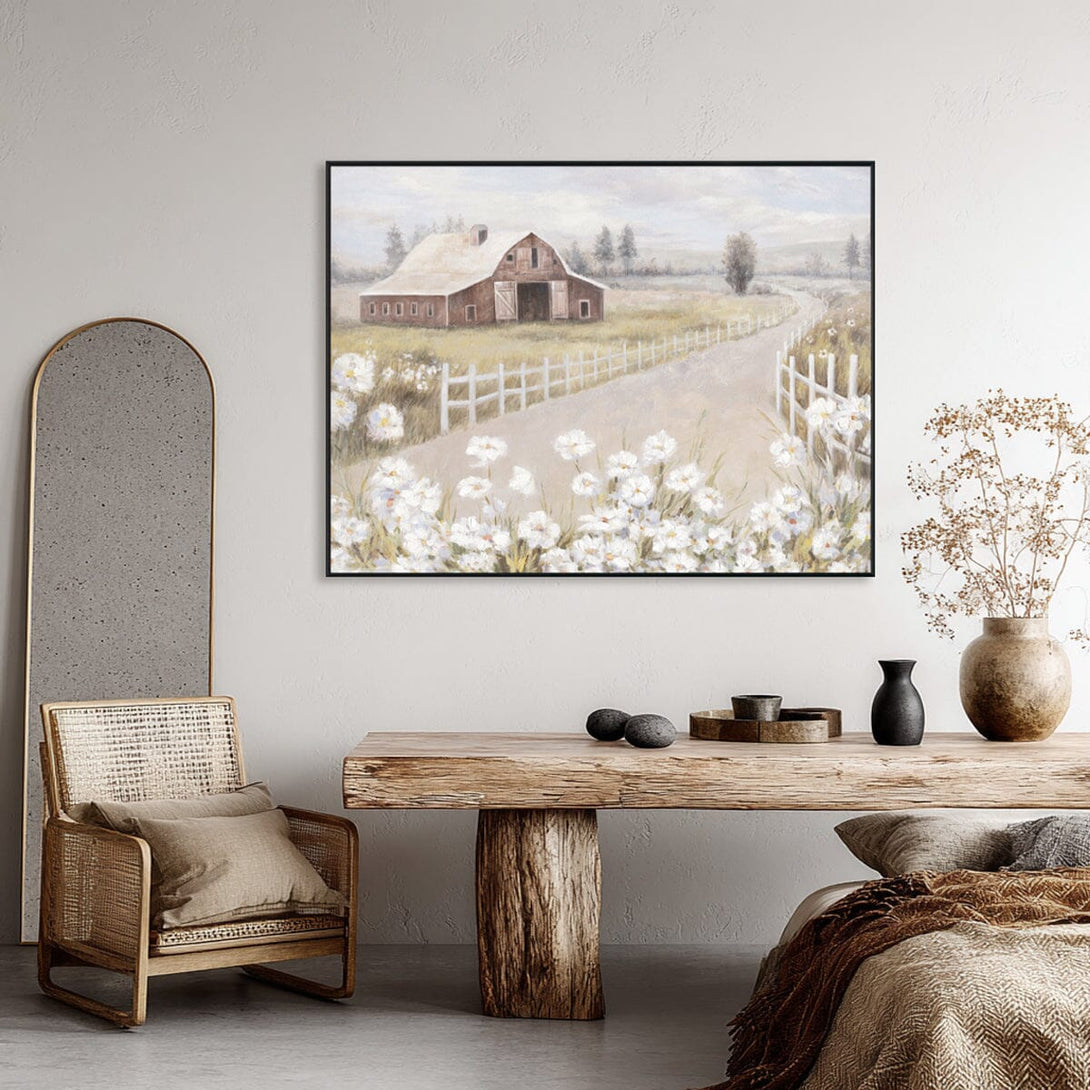 Blossom Path – Farmhouse Landscape#L4553 Painting artwepaint 