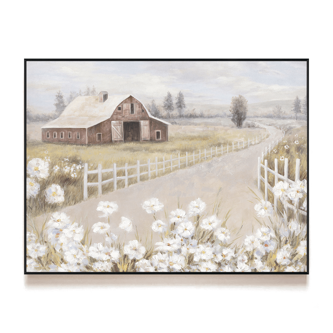 Blossom Path – Farmhouse Landscape#L4553 Painting artwepaint 