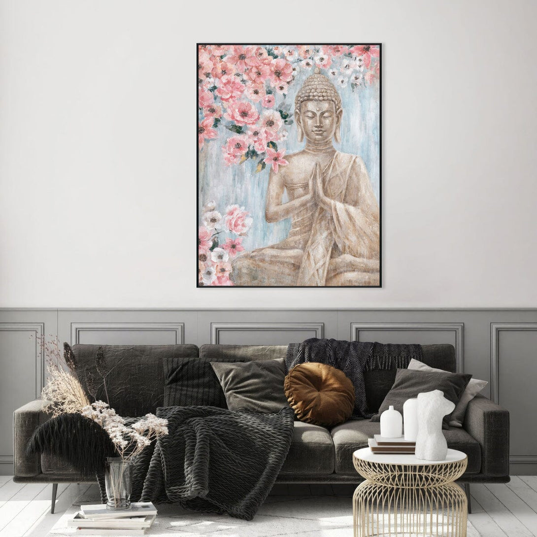 Blossom Peace - Buddha with Flowers Painting #L0561 Painting artwepaint 