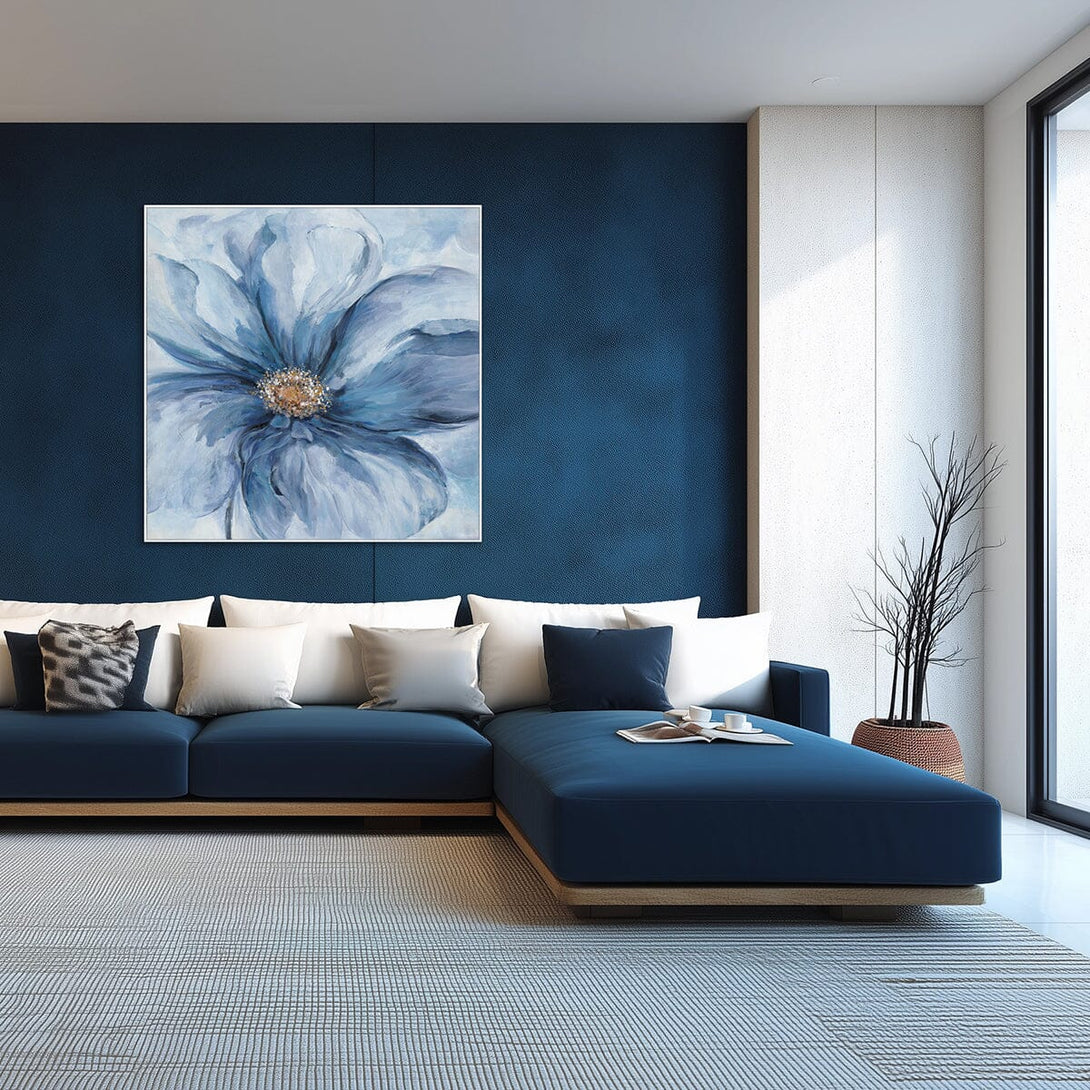 Blue Bloom – Abstract Floral Painting#L3547 Painting artwepaint 
