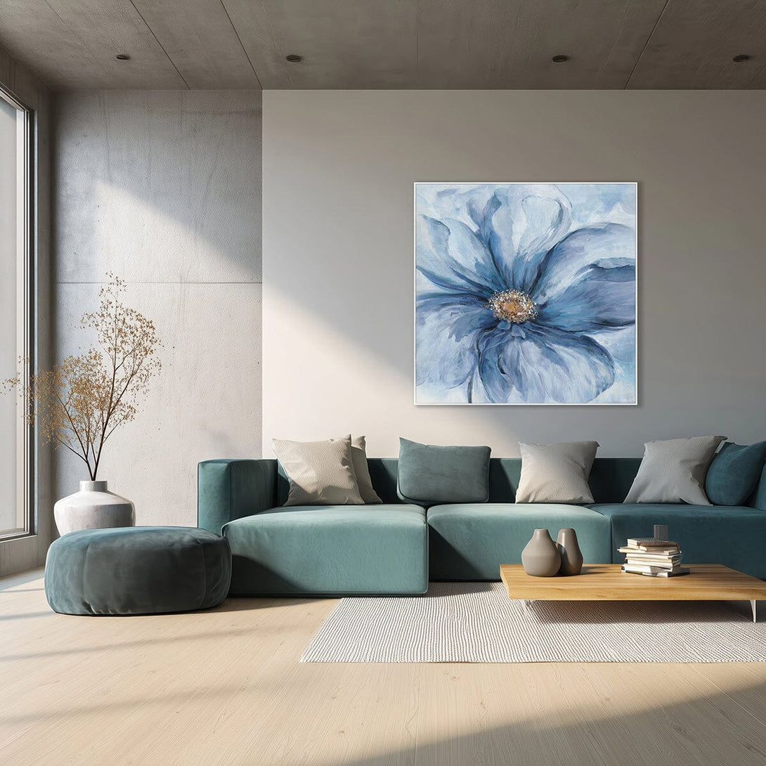 Blue Bloom – Abstract Floral Painting#L3547 Painting artwepaint 