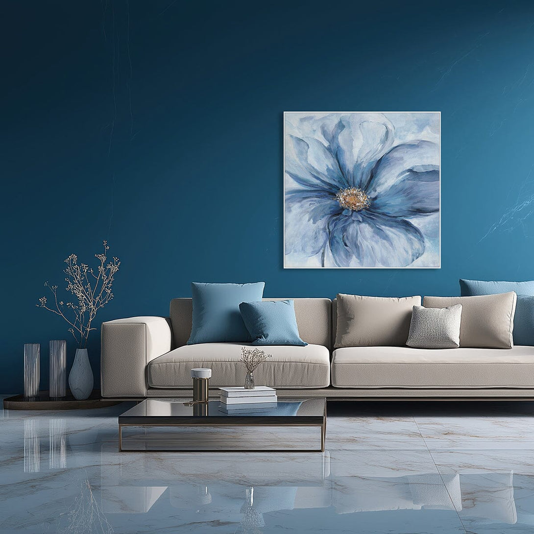 Blue Bloom – Abstract Floral Painting#L3547 Painting artwepaint 