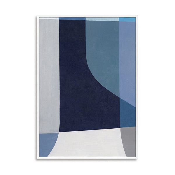 Blue Curve - Minimalist Geometric Abstract Painting#L5583 Painting artwepaint 