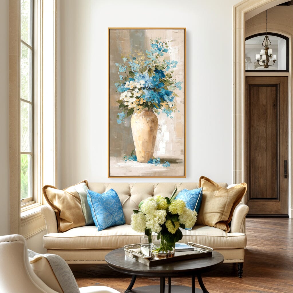 Blue Harmony – Floral Still Life Painting #6 Painting artwepaint 