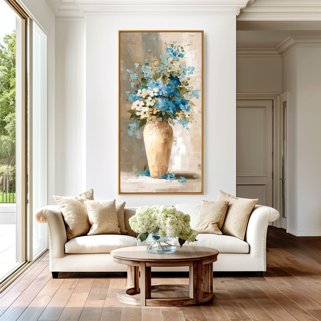 Blue Harmony – Floral Still Life Painting #6 Painting artwepaint 