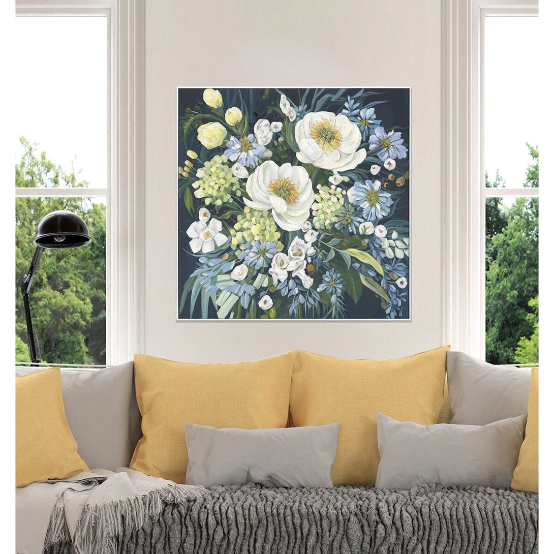 Blue Night Blossoms - Fresh Elegance Painting#M4725 Painting artwepaint 