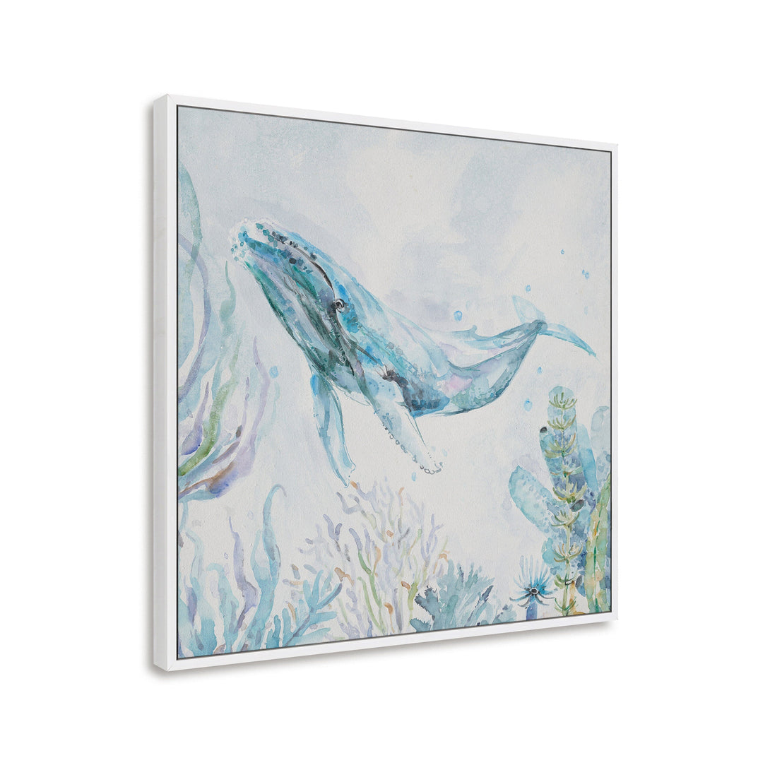 Blue Ocean Voyage - Whale Watercolor #M3572 Painting artwepaint 