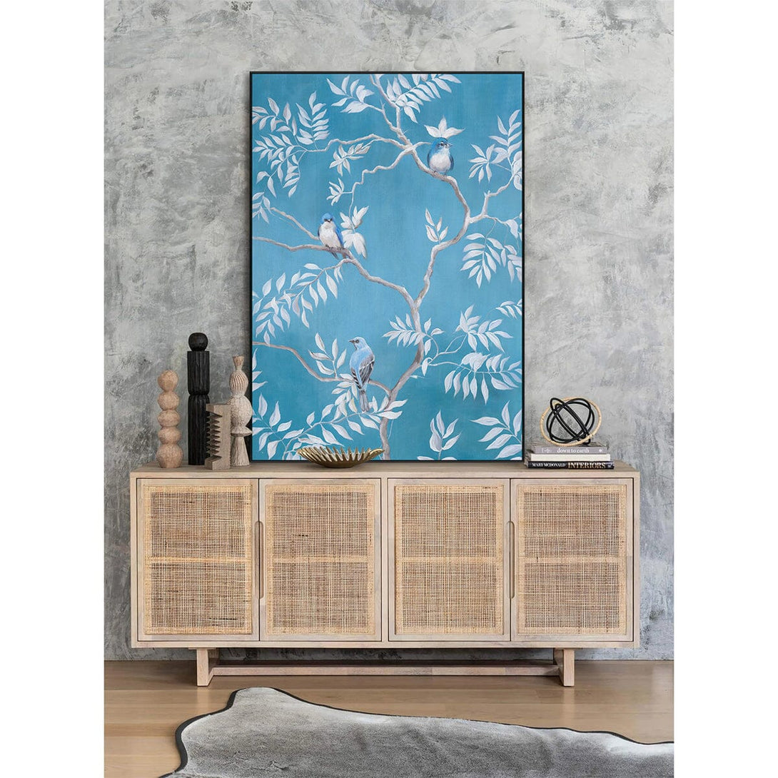 Blue Rhythm – Trio Birds Painting#L2155 Painting artwepaint 