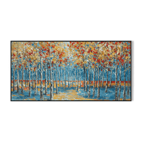 Blue Serenity - Autumn Forest Harmony#L0570 Painting artwepaint 