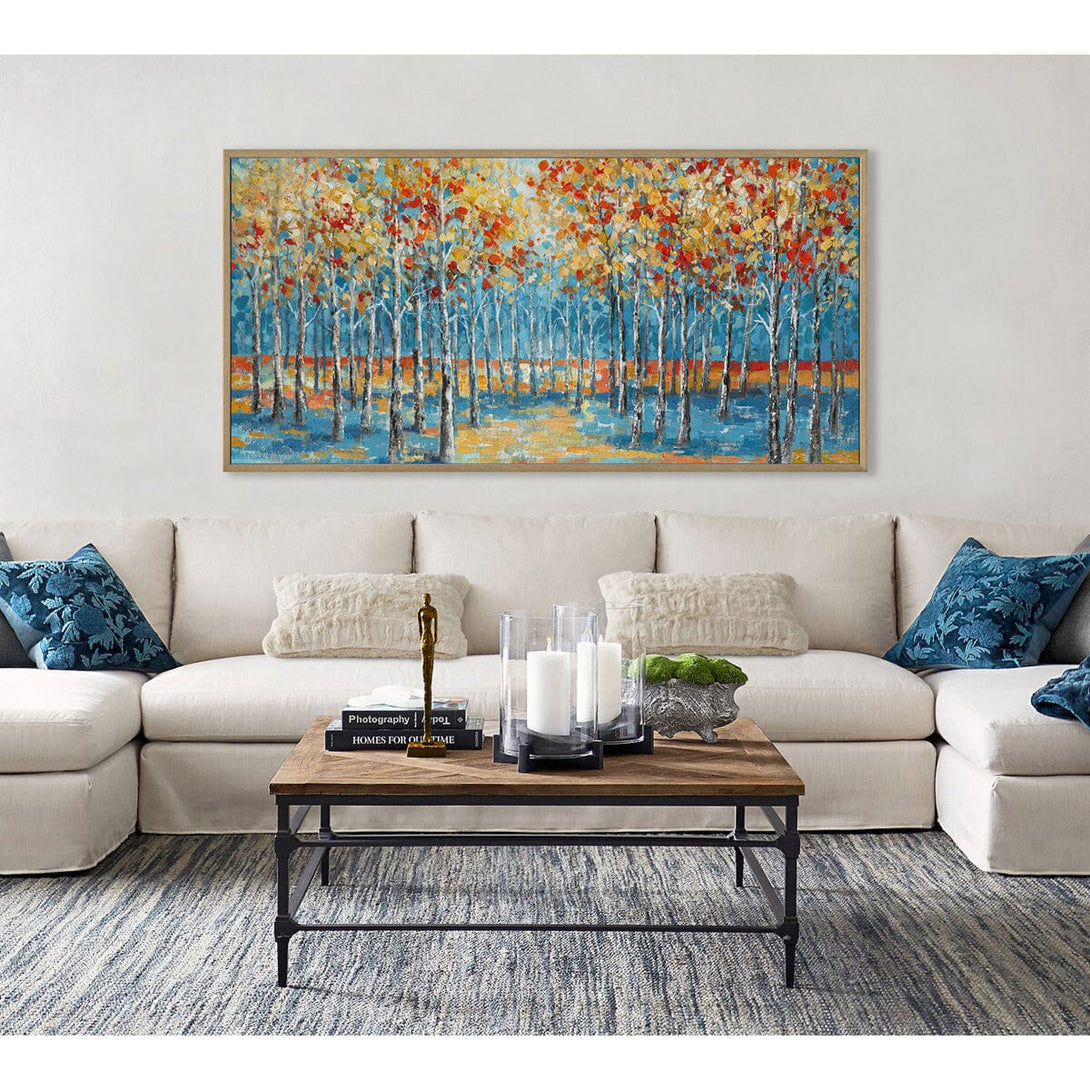 Blue Serenity - Autumn Forest Harmony#L0570 Painting artwepaint 