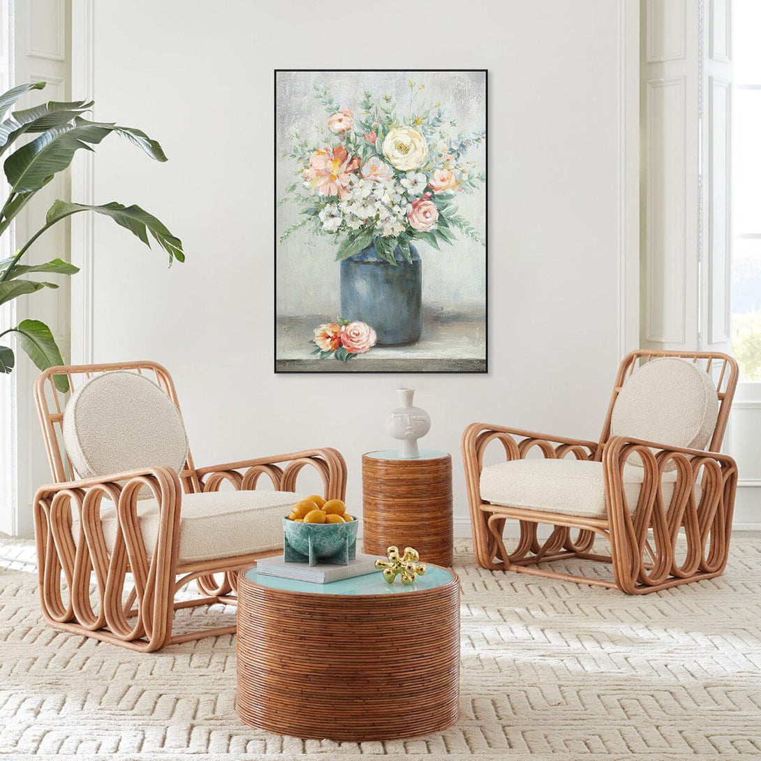 Blue Vase Elegance - Modern Floral Painting#L2528 Painting artwepaint 