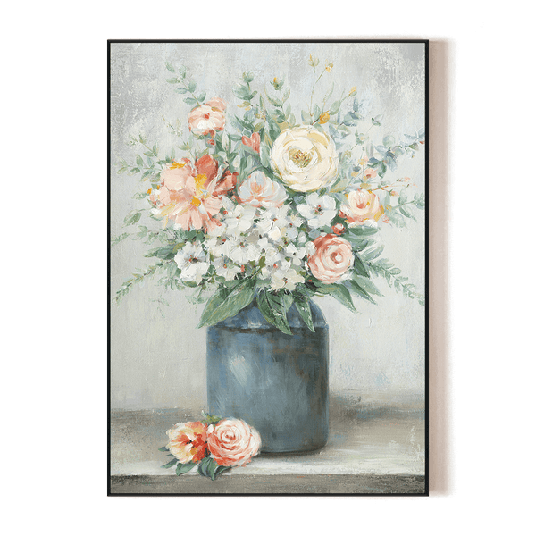 Blue Vase Elegance - Modern Floral Painting#L2528 Painting artwepaint 