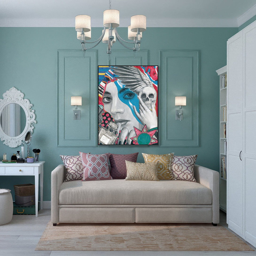 Blue Vision Pop Abstract Painting #I0948 Painting artwepaint 