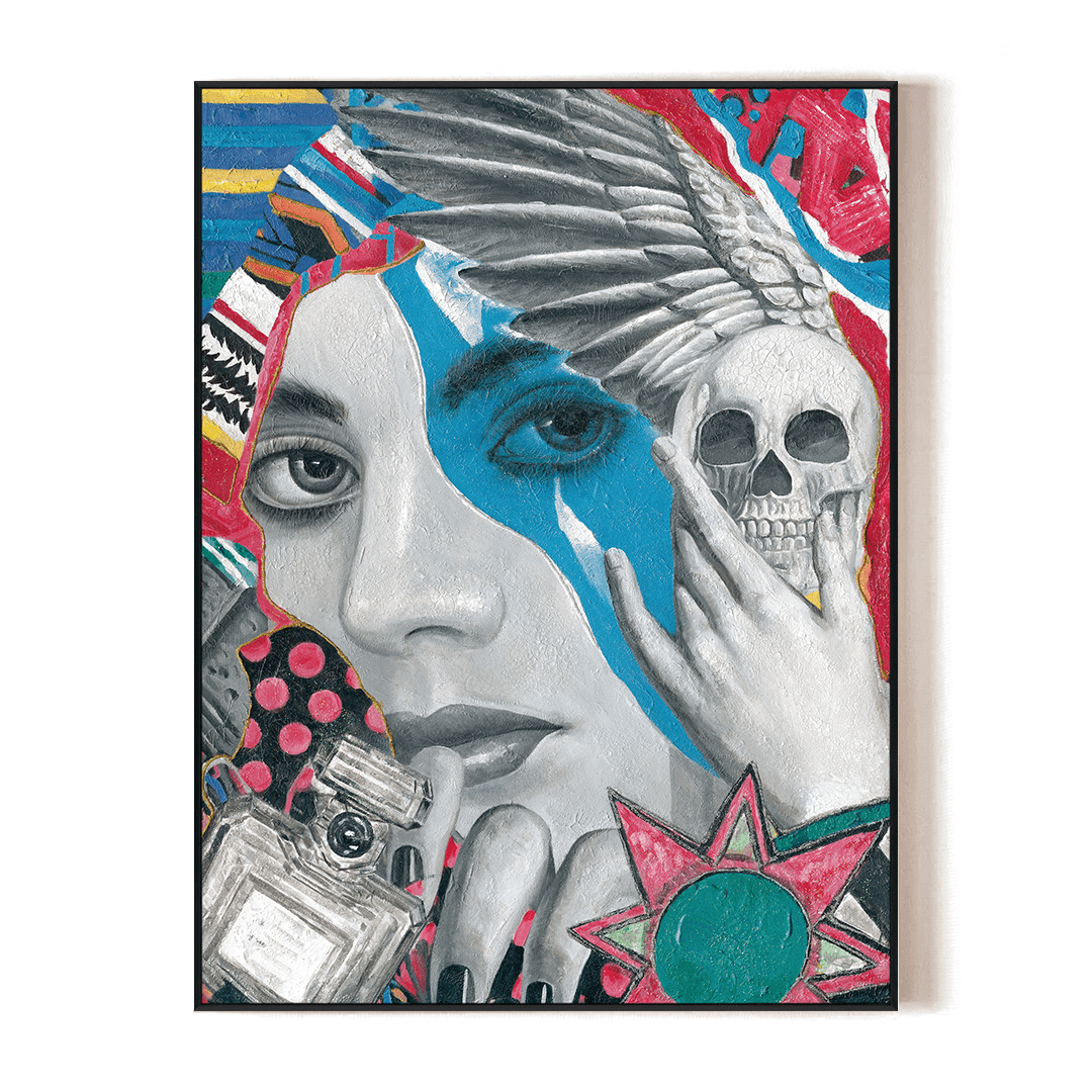 Blue Vision Pop Abstract Painting #I0948 Painting artwepaint 