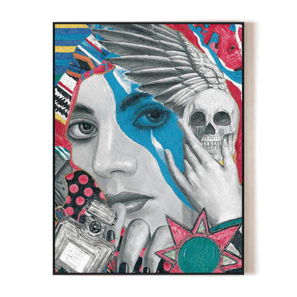 Blue Vision Pop Abstract Painting #I0948 Painting artwepaint 