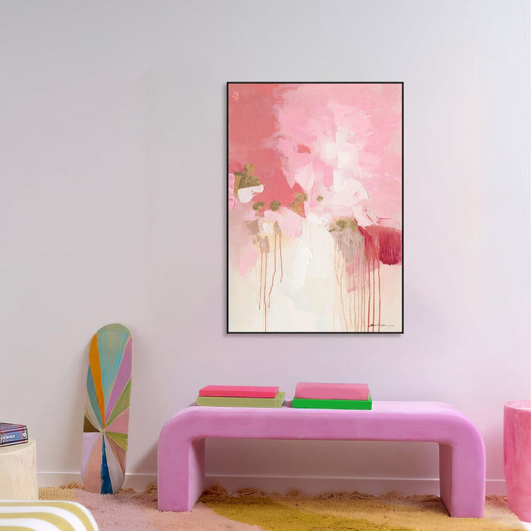 Blush Bloom-Pink Abstract Painting#P5931 Painting artwepaint 
