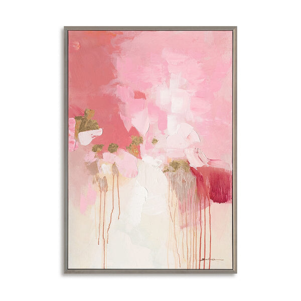 Blush Bloom-Pink Abstract Painting#P5931 Painting artwepaint 