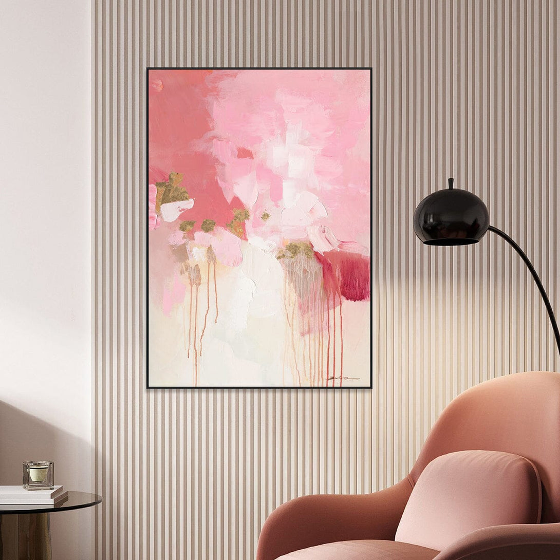Blush Bloom-Pink Abstract Painting#P5931 Painting artwepaint 