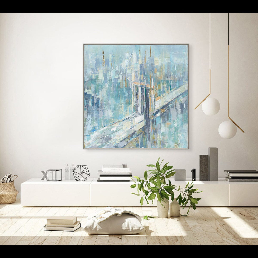 Bridge Cityscape-Abstract Art #M5784 Painting artwepaint 