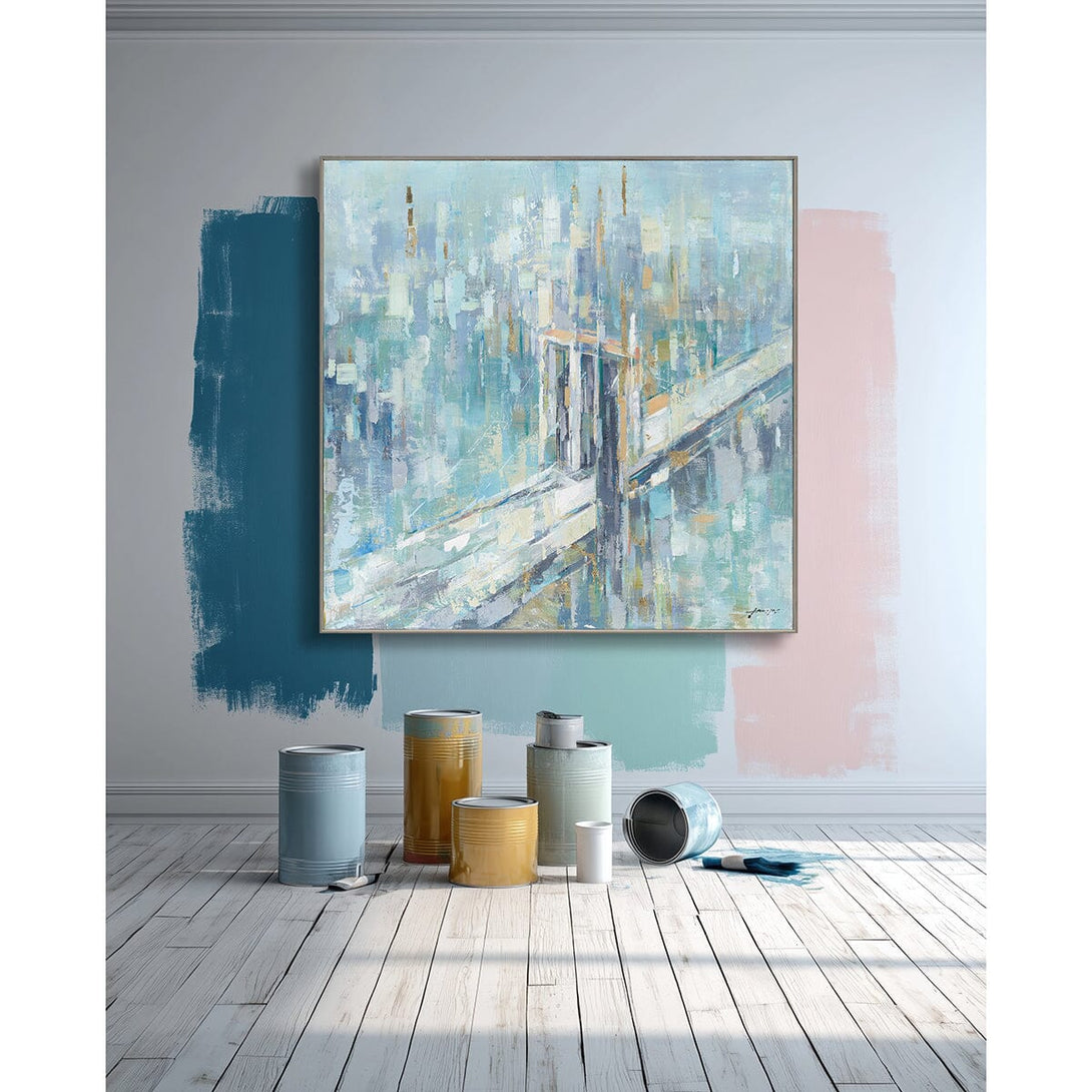 Bridge Cityscape-Abstract Art #M5784 Painting artwepaint 
