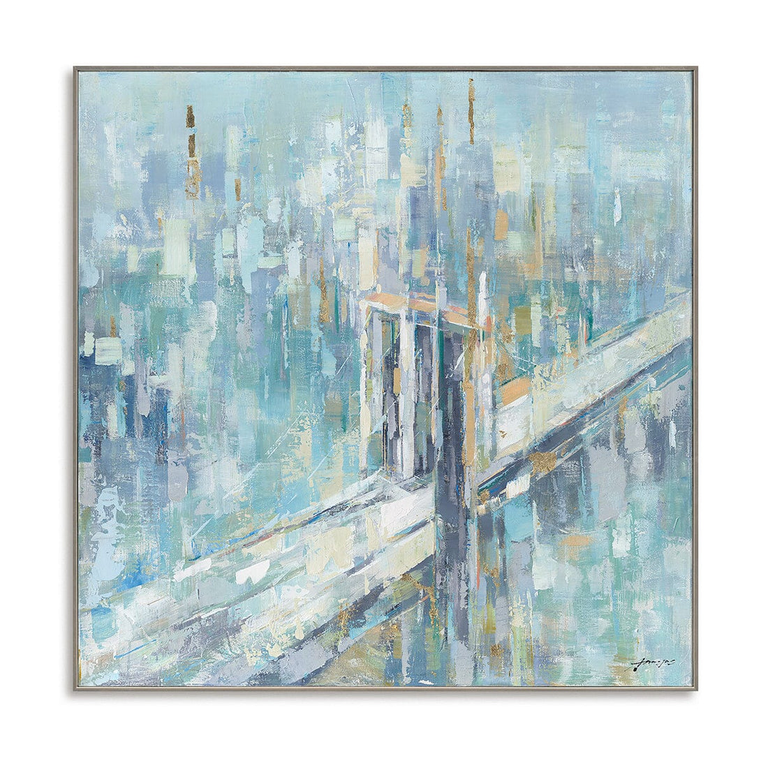 Bridge Cityscape-Abstract Art #M5784 Painting artwepaint 