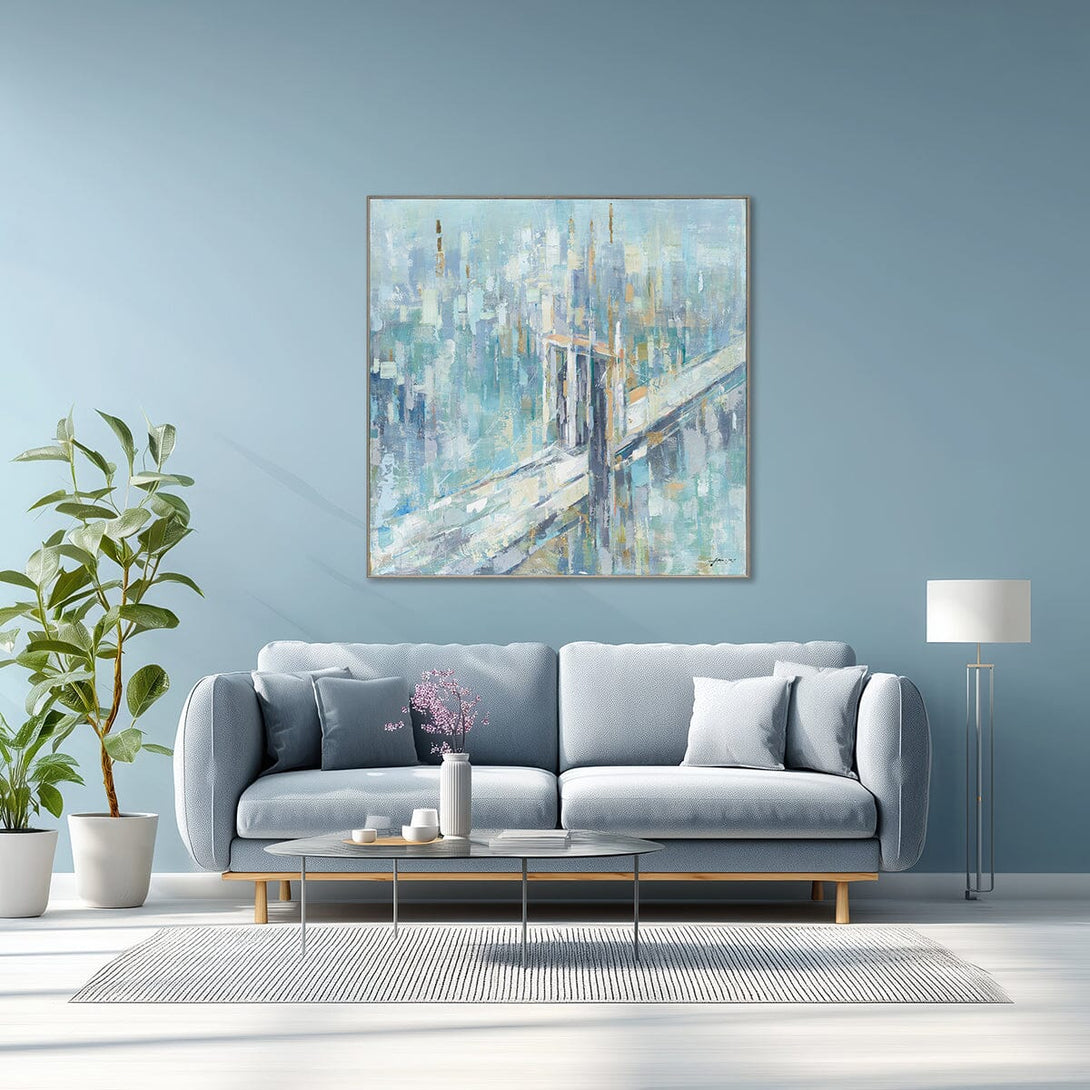 Bridge Cityscape-Abstract Art #M5784 Painting artwepaint 