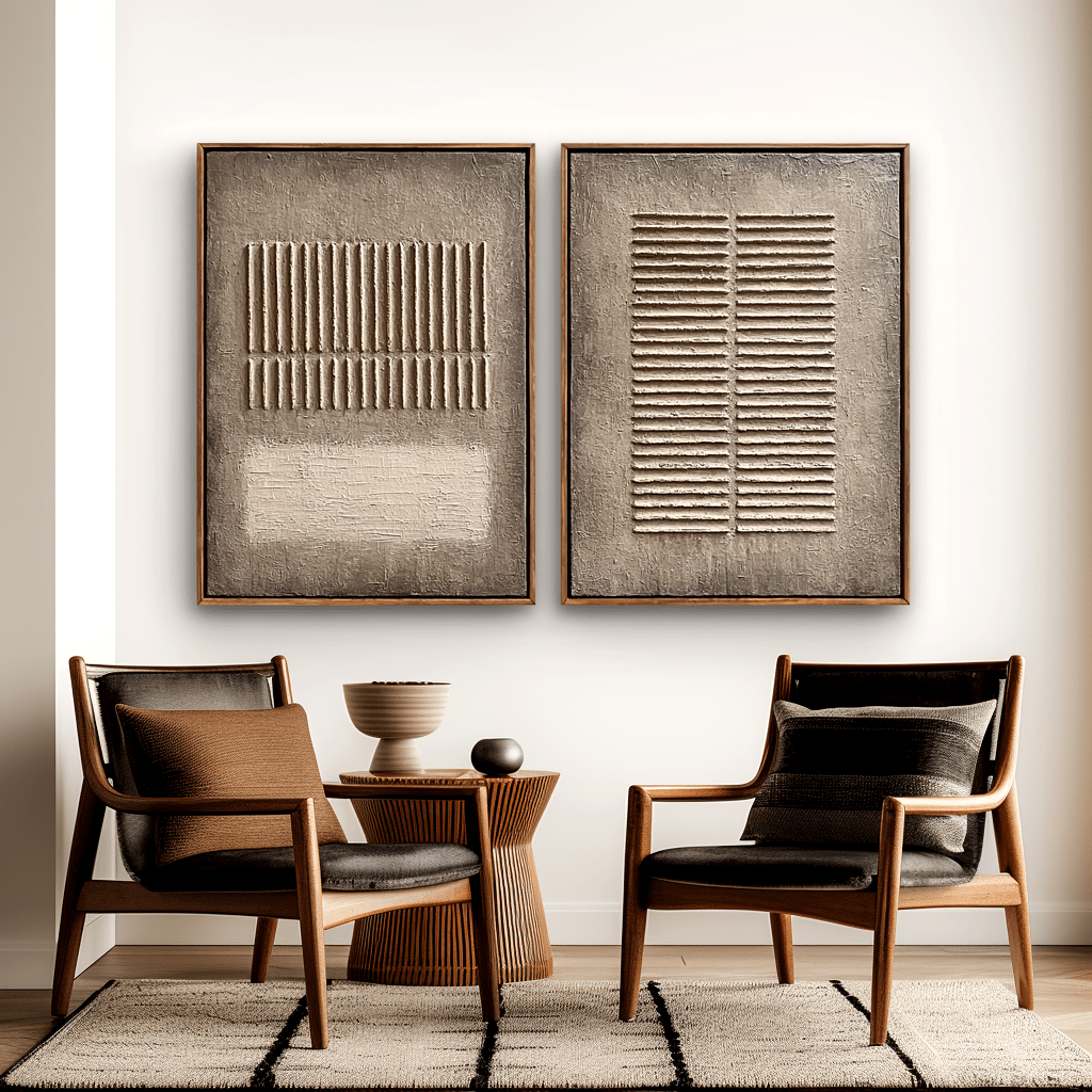 Calm Geometry – Wabi-Sabi Neutral Texture Set #awp78 Painting artwepaint 