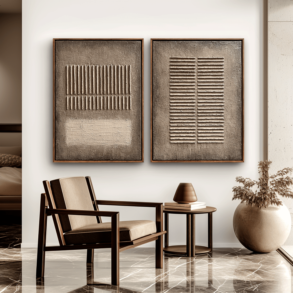 Calm Geometry – Wabi-Sabi Neutral Texture Set #awp78 Painting artwepaint 