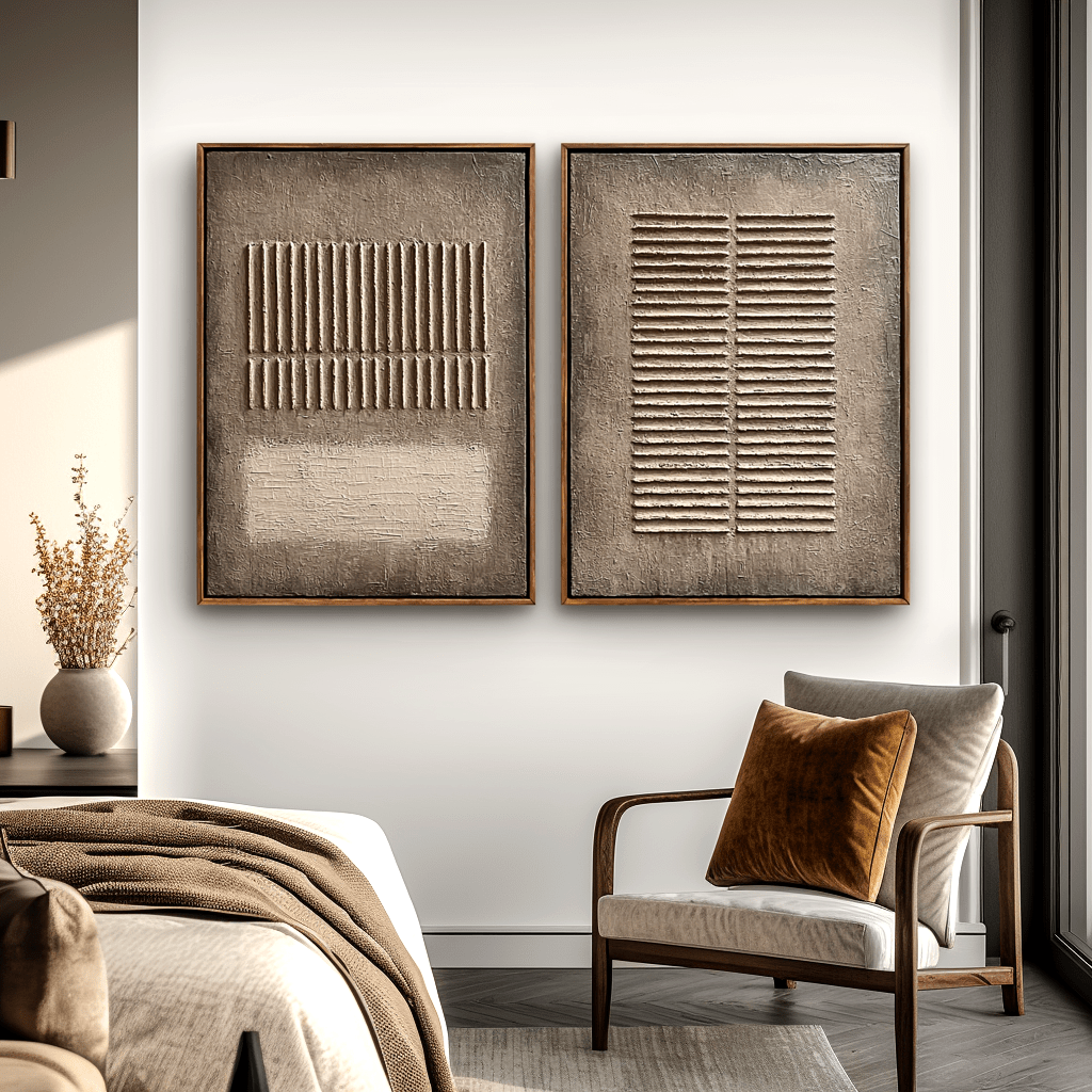 Calm Geometry – Wabi-Sabi Neutral Texture Set #awp78 Painting artwepaint 