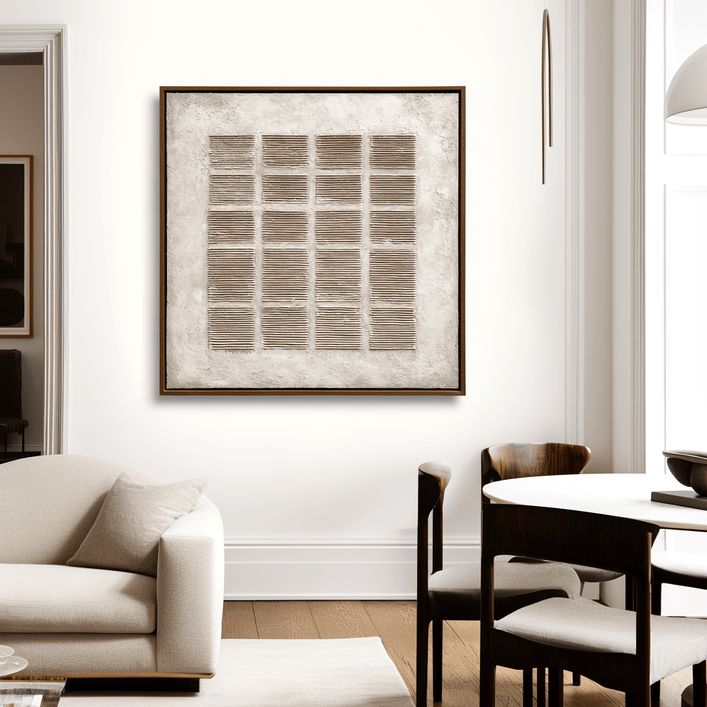 Calm Grid – Minimal Textured Painting #awp90 Painting artwepaint 