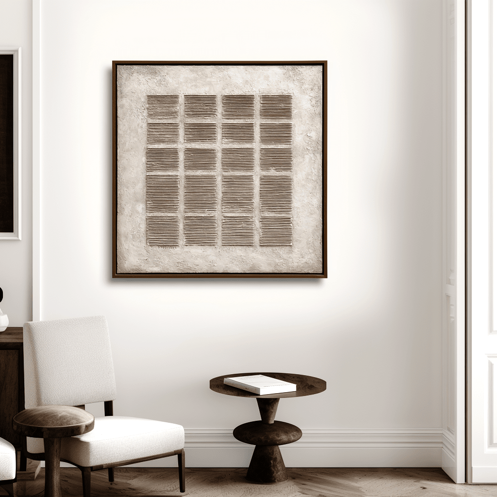 Calm Grid – Minimal Textured Painting #awp90 Painting artwepaint 