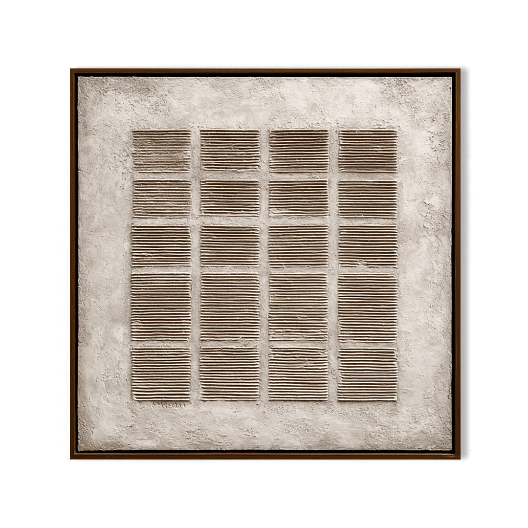 Calm Grid – Minimal Textured Painting #awp90 Painting artwepaint 