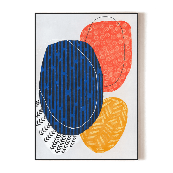 Chromatic Dance - Bold Abstract Shapes #J1504 Painting artwepaint 