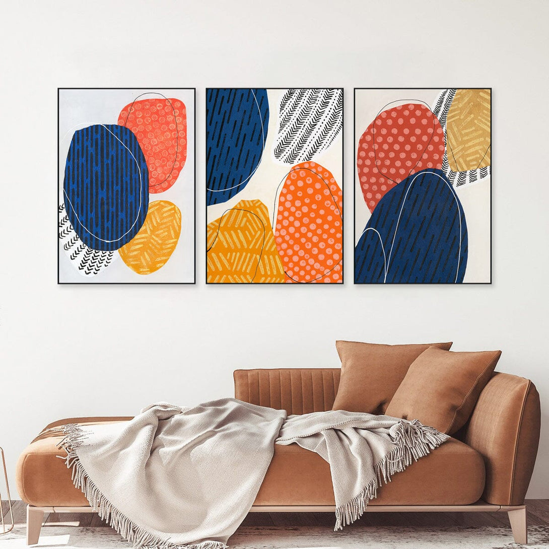 Chromatic Dance - Bold Abstract Shapes #J1504 Painting artwepaint 