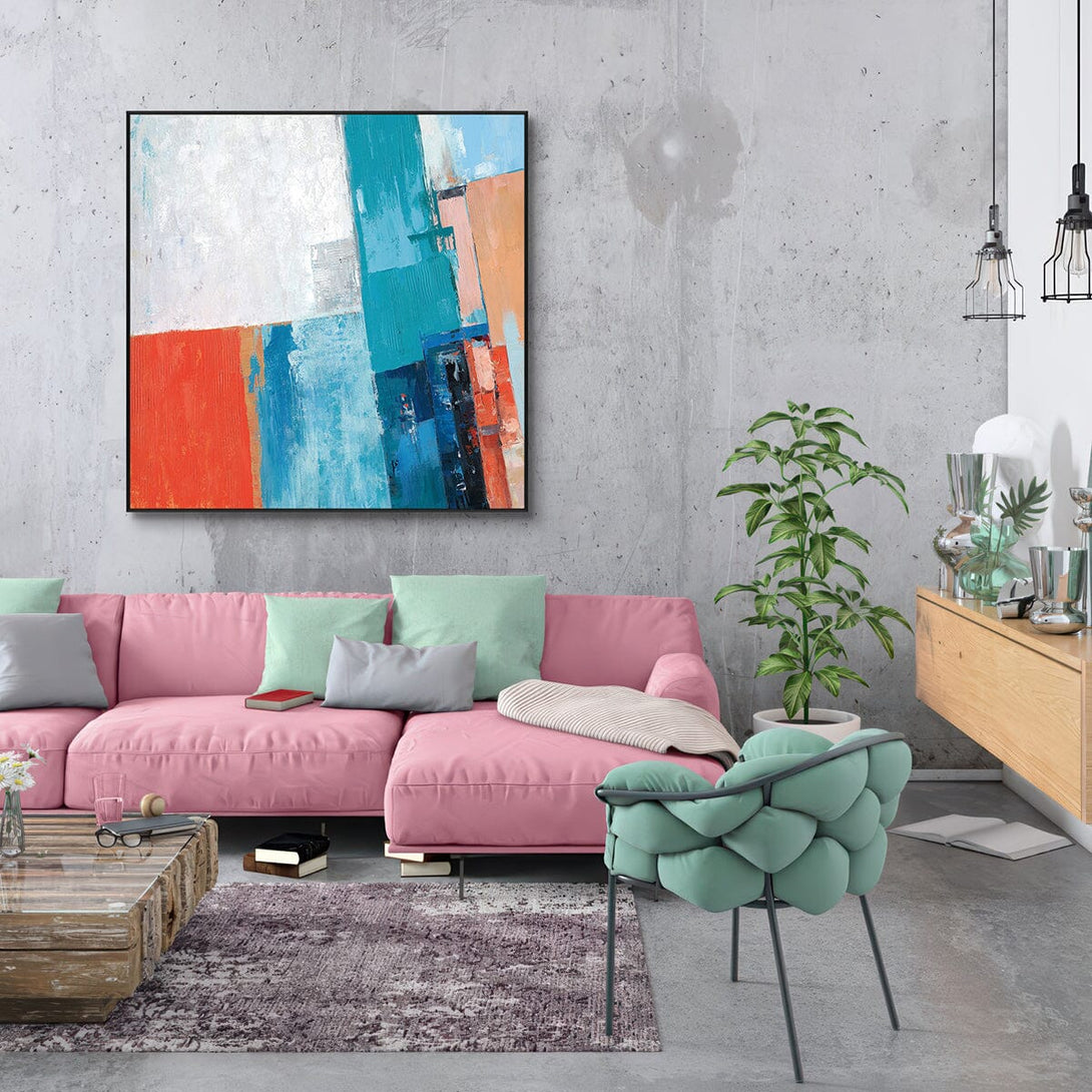 Chromatic Edge-Abstract Geometry #I2520 Painting artwepaint 