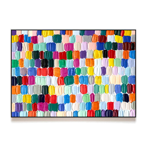 Chromatic Symphony-Multi Color Abstract Painting #H0952HHH-001 Painting artwepaint 