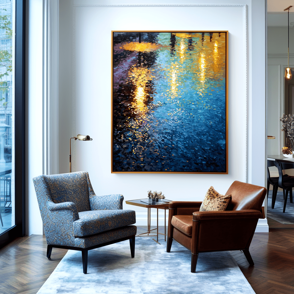 City Reflections – Blue Rain Night Painting #awp28 Painting artwepaint 