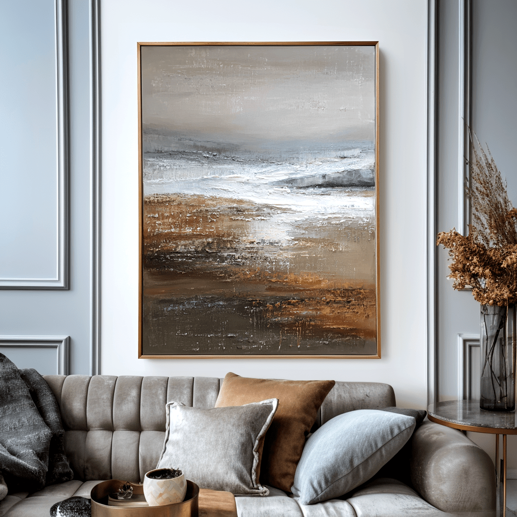 Coastal Drift – Abstract Seascape Painting #45 Painting artwepaint 