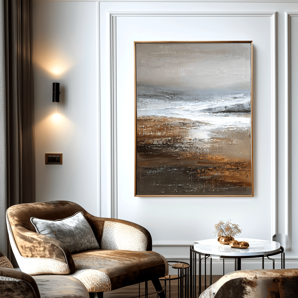Coastal Drift – Abstract Seascape Painting #45 Painting artwepaint 